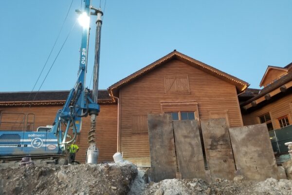 Beam and Plate Shoring at Uncle Buck’s Addition